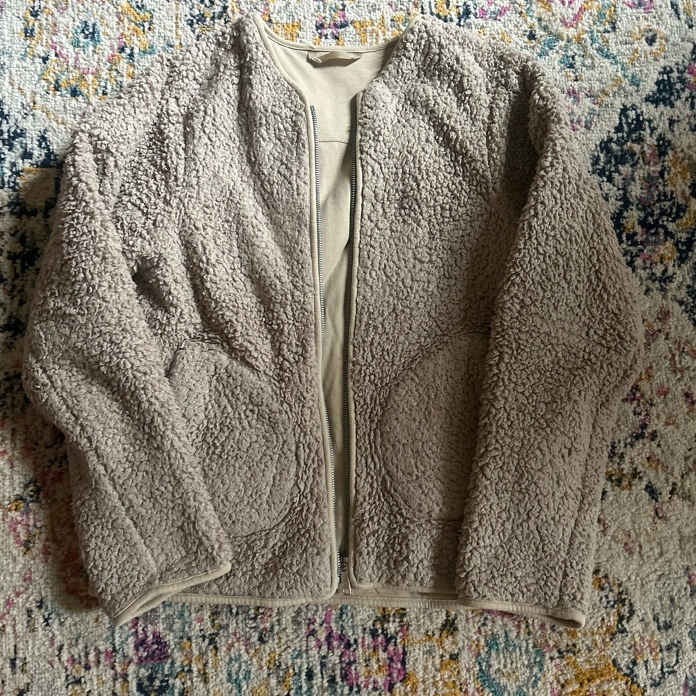 LULULEMON Oh So Sherpa Tan Teddy Jacket